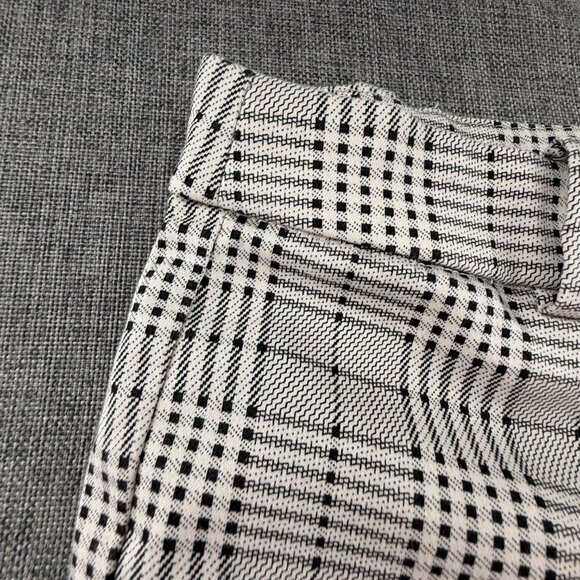 H&M Dressy Plaid Pants‎ Work, School, Preppy Mid Rise Size 4 Cotton Blend - Picture 7 of 16